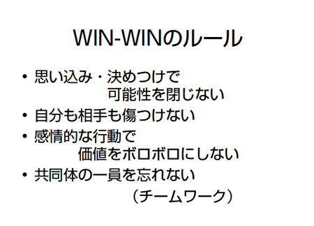 アサーティブとWIN-WINのルール